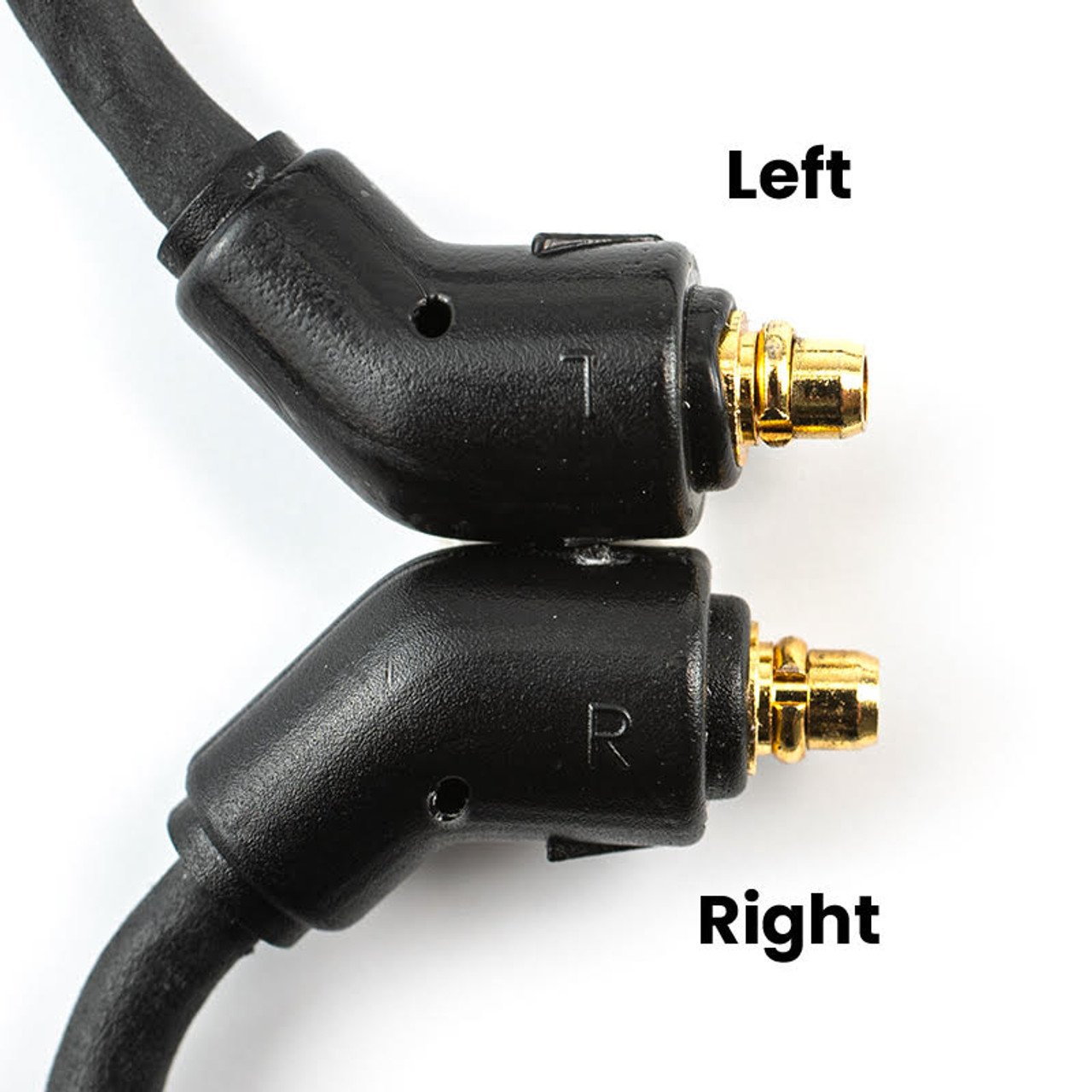 Bronze Dragon IEM Cable left and right channel markings