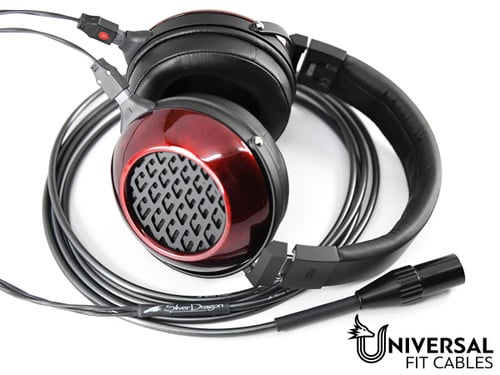 Silver Dragon Headphone Cable with Fostex TH-909 Headphones