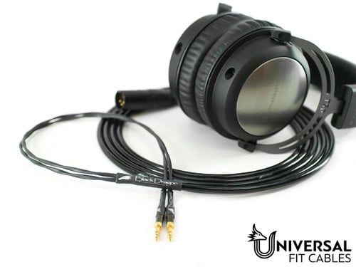 Black Dragon Headphone cable with Beyerdynamic Headphones