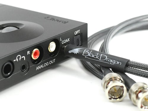 Black Dragon Mini Coax Digital Cable For Chord Mojo 2 - Hugo 2 to M Scaler
