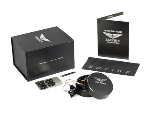 Empire Ears packaging for universal IEMs (may vary slightly)