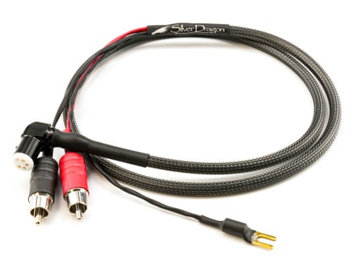 Silver Dragon Phono DIN to RCA Cable - Coiled
