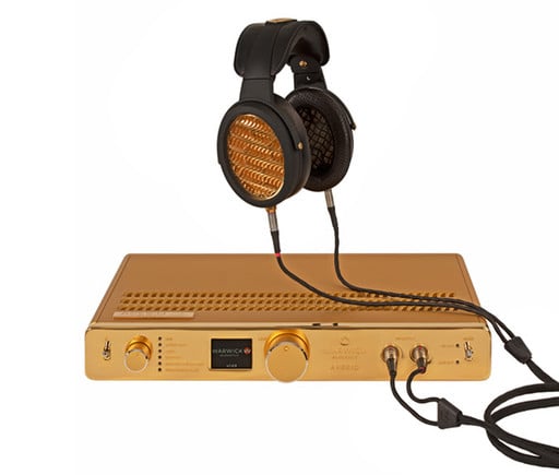 Warwick APERIO headphone system in 24 Karat Gold