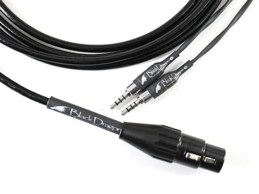 Black Dragon Premium cable for RAAL SR1a headphones