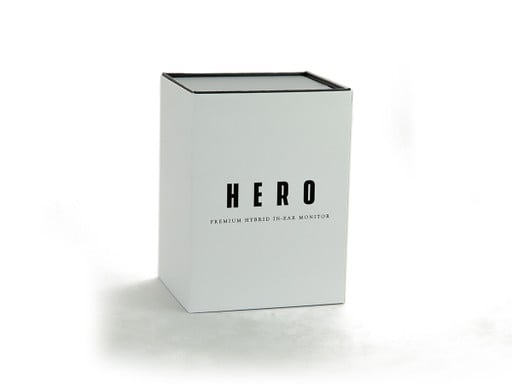 Empire Ears HERO packaging for universal IEMs