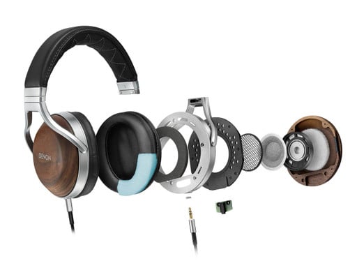 exploded view of DENON AH-D7200 headphones