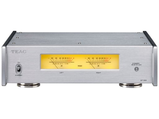 TEAC AP-505 Stereo Power Amplifier Silver (front)