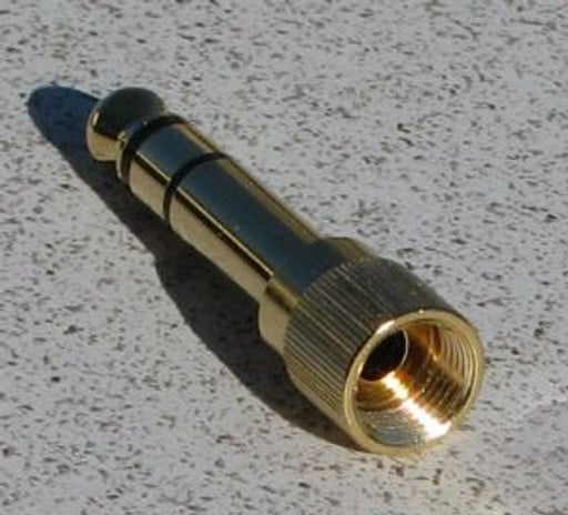 Threaded 1/8" Female to 1/4" Male  Adapter
