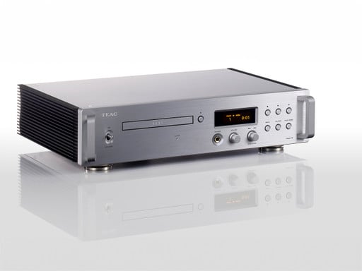 Teac VRDS-701 CD Player and USB DAC Silver (Angle)