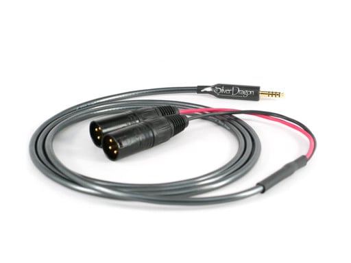 Silver Dragon Headphone Cable with 3 Pin XLR