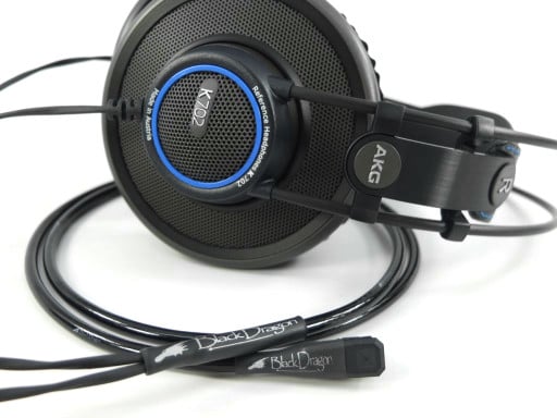 Black Dragon Headphone cable for AKG k702 Headphones