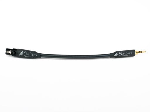 Silver Dragon Headphone Adapter Cable V3 - Mini 4pin Female XLR - 2.5mm Balanced Gold Straight Mini Plug