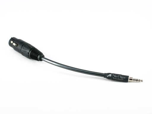 Silver Dragon Headphone Adapter Cable V3 - Neutrik Female 4 pin Gold XLR - 3.5mm Oyaide Rhodium Straight Mini Plug