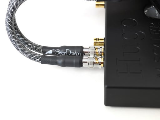Silver Dragon Coax Digital Cable BNC Cables to connect Chord M Scaler to Hugo TT 2