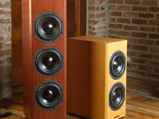 Bryston Mini T Subwoofer in Boston Cherry and Natural Cherry