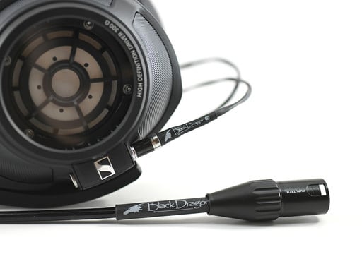 Sennheiser HD 820 Headphones with Black Dragon headphone cable