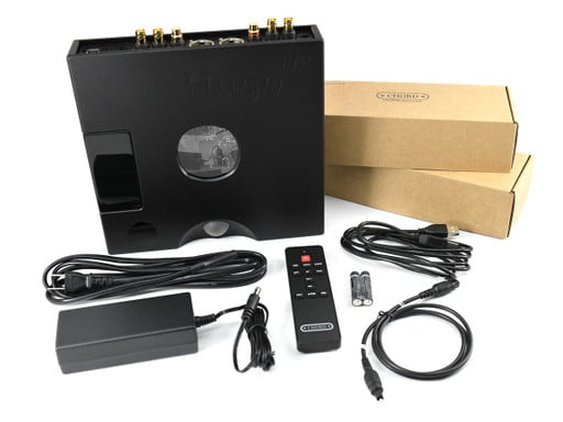 Chord Hugo TT 2 Tabletop DAC and Amp with included accessories
