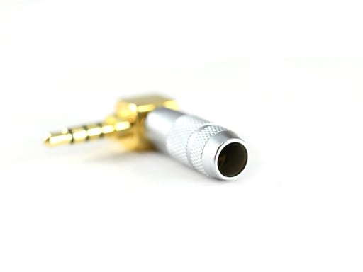 4 pole 3.5mm TRRS Gold Right Angle Mini Connector
