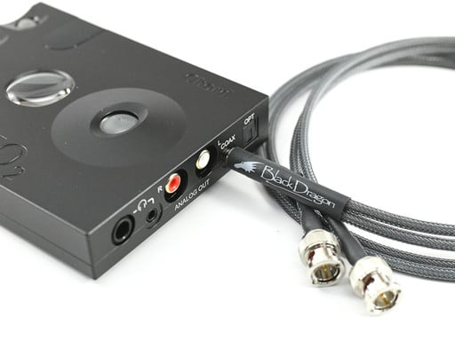 Black Dragon Mini Coax Digital Cable for Chord Hugo2, M Scaler