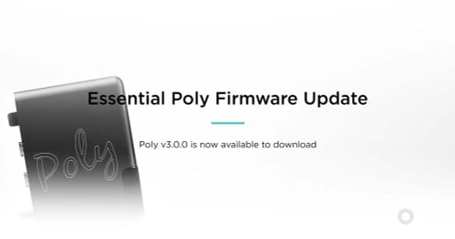 Chord Electronics Poly Firmware Update V3.0.0